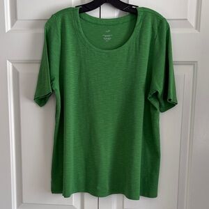 J. Jill Vibrant Green Short Sleeve Tee
